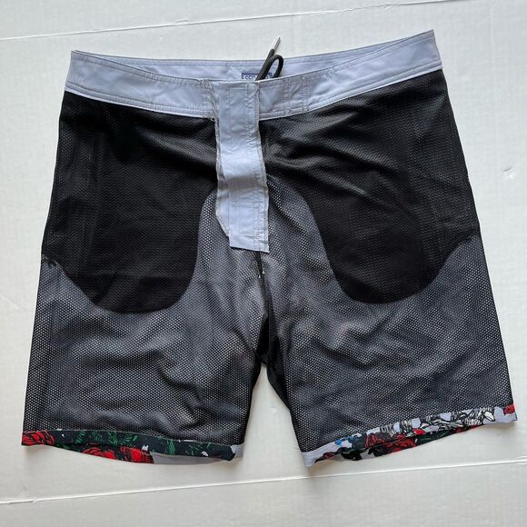 Sec 119 Board Shorts Mens 36 Grateful Dead Skeleton Red Roses Lightweight Trunks - Picture 5 of 12